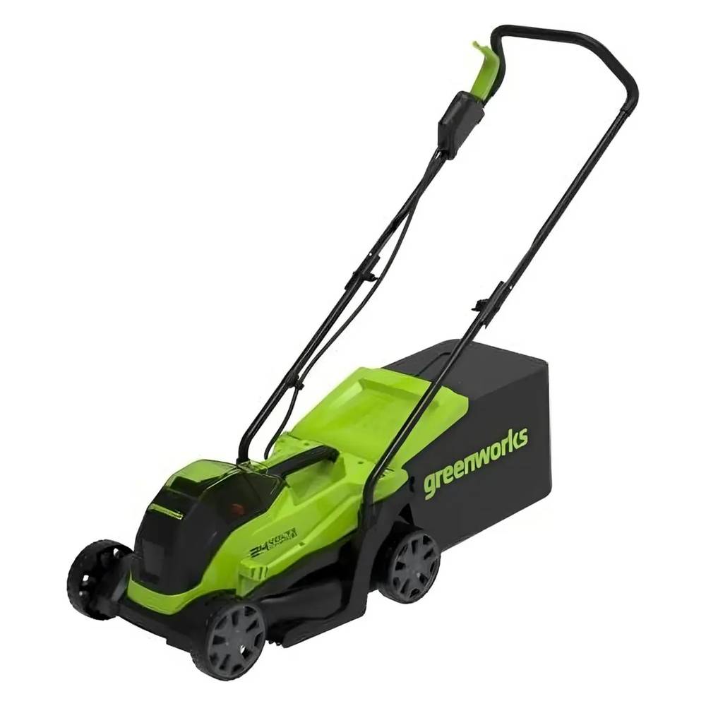 Газонокосилка аккумуляторная Greenworks 33 см GD24LM33K2 ( АКБ 2Ач и ЗУ)
