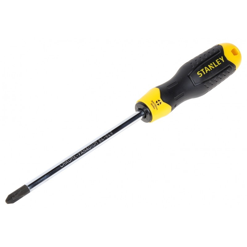 Отвертка крестовая STANLEY аммортизирующая рукоятка/Cushion Grip PH3х150мм 0-64-949