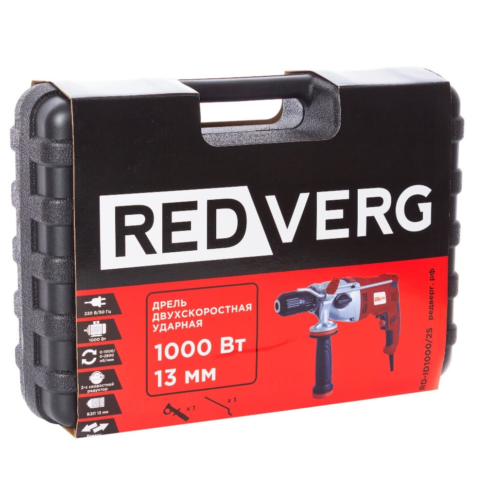 Дрель REDVERG RD-ID1000/2S ударная