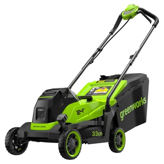 Газонокосилка аккумуляторная Greenworks GD24LM331 (1хАКБ 2Ач)