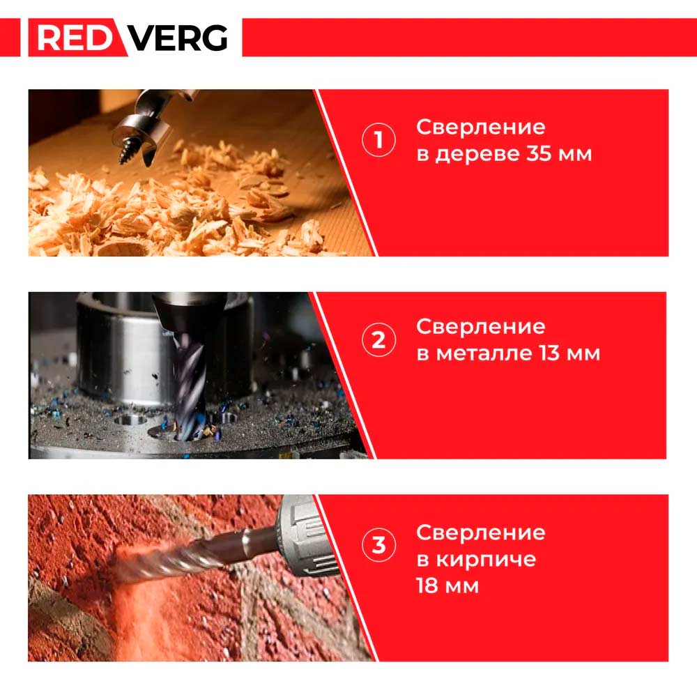 Дрель REDVERG RD-ID850 ударная