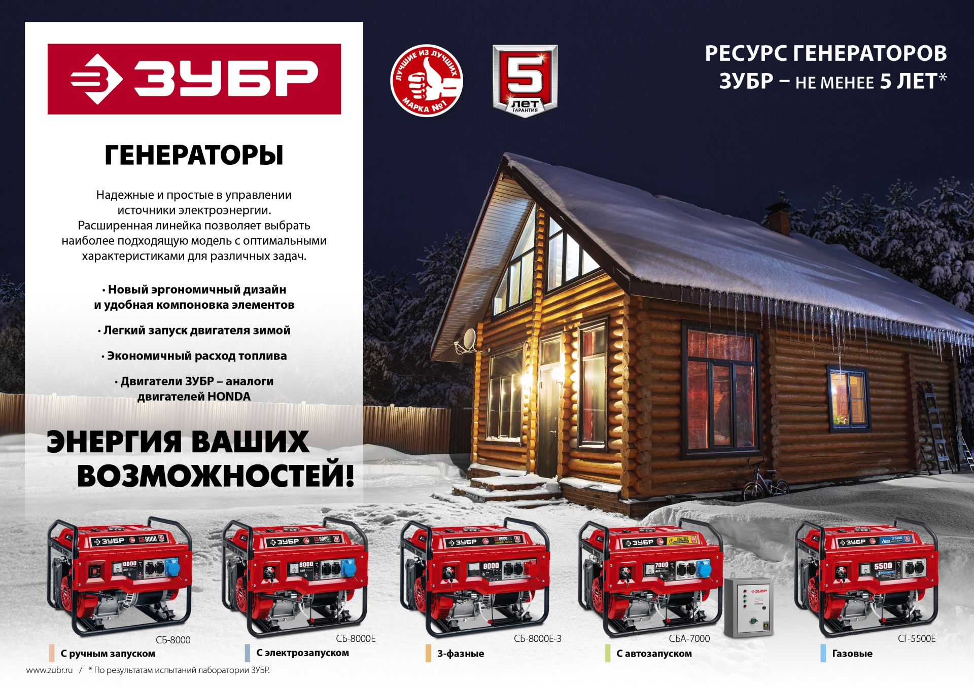 ЗУБР 3300 Вт, бензиновый генератор (СБ-3300)