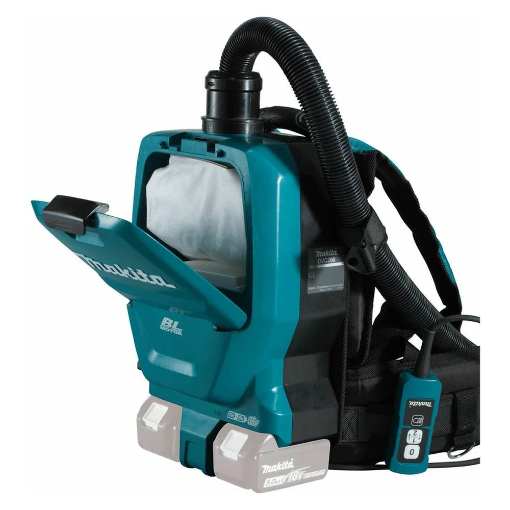 Пылесос аккумуляторный ранцевый Makita DVC265ZXU (б/акк,б/зу)