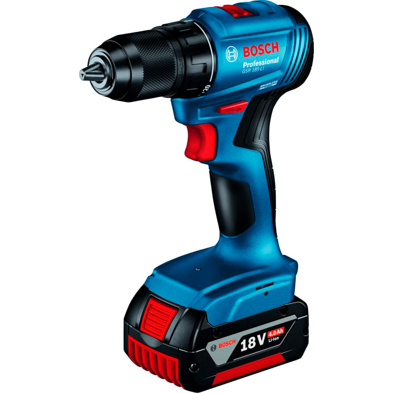 Шуруповерт аккумуляторный Bosch GSB 185-LI+ сумка