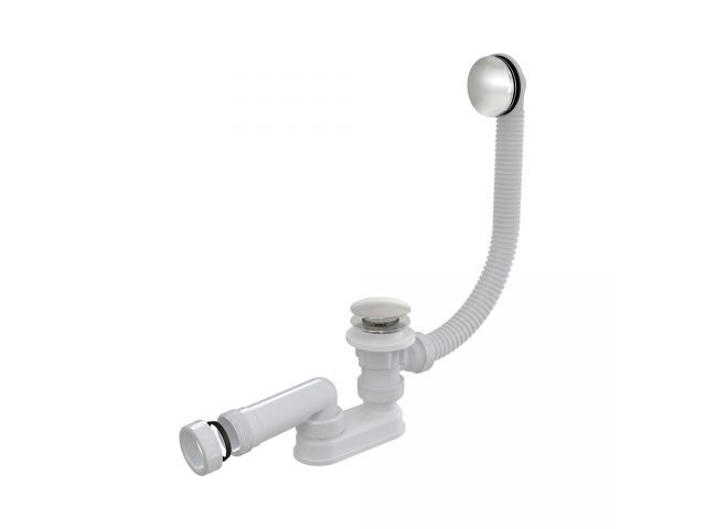 Сифон для ванны click/clack металл, Alcaplast