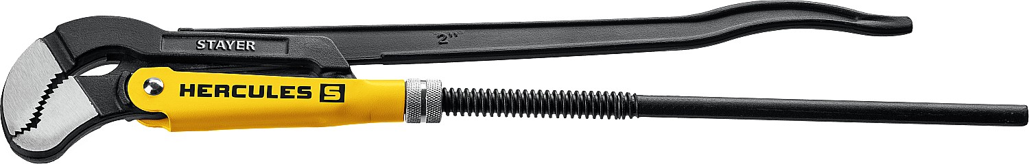 STAYER Hercules-S, №3, 2″, 560 мм, трубный ключ с изогнутыми губками, Professional (27311-3)