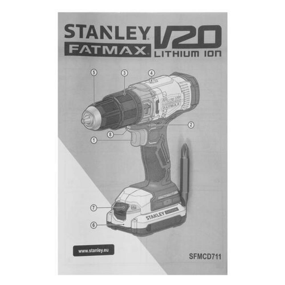 Шуруповерт аккумуляторный Stanley SFMCD711D22 (2 акк, зу)