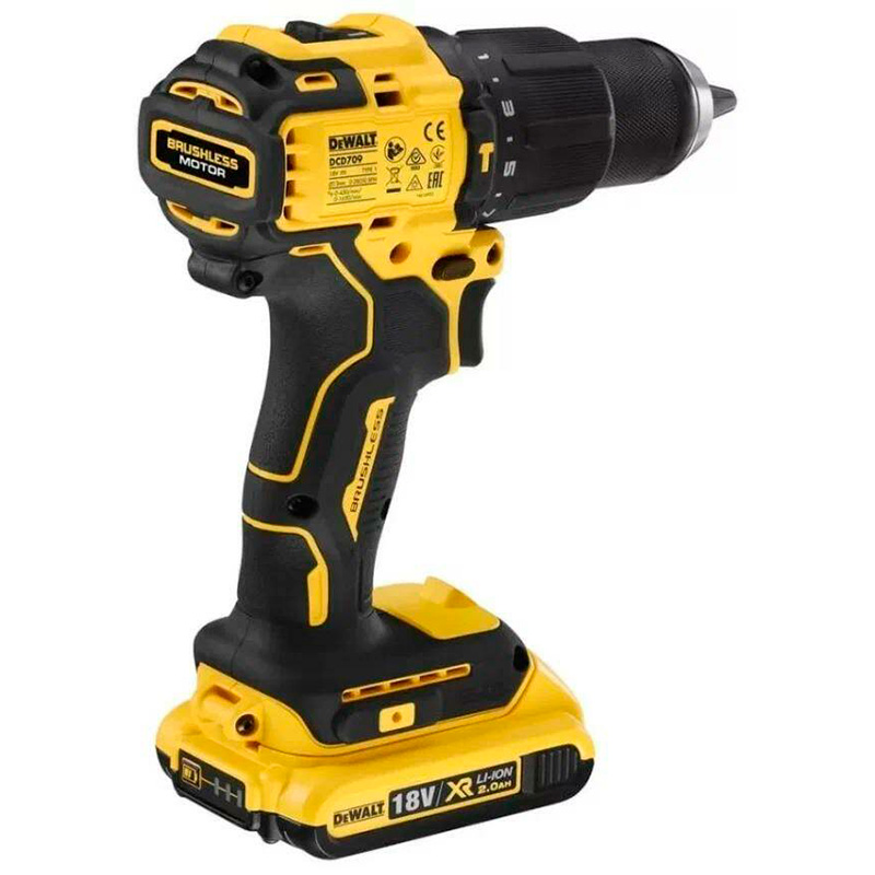 Шуруповерт аккумуляторный DeWalt DCD709D2T-QW