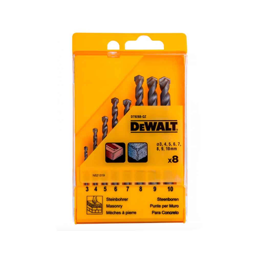 Набор сверл DeWalt 3-10мм (8шт) DT9288