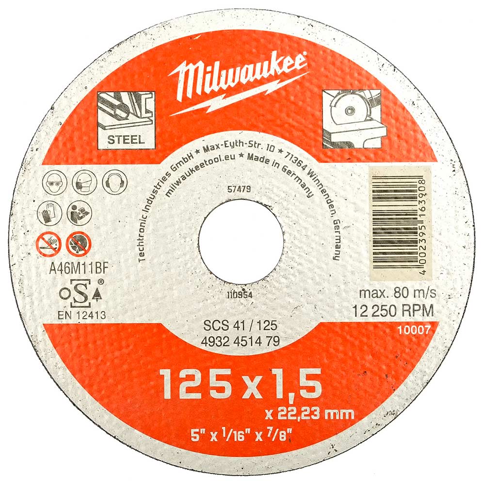 Круг отрезной Milwaukee SCS 41/125х1,5 (479)
