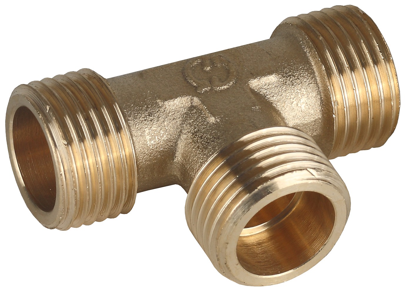 GENERAL FITTINGS наружная резьба 1″, латунь, тройник (51054-1)