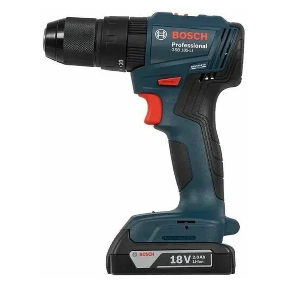 Шуруповерт аккумуляторный Bosch GSB 185-LI+ сумка
