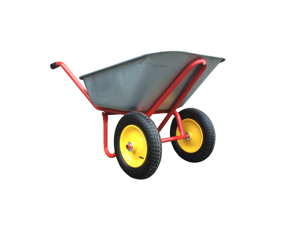 Тачка строительная двухколесная 110л/240кг