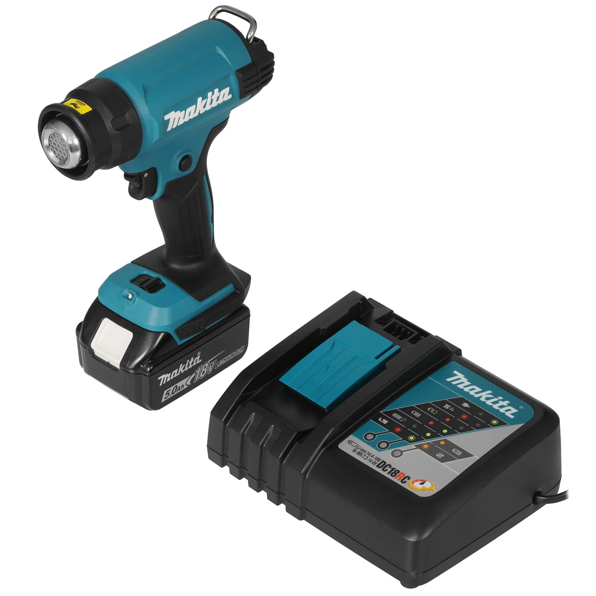 Фен строительный аккумуляторный Makita DHG181RT1J