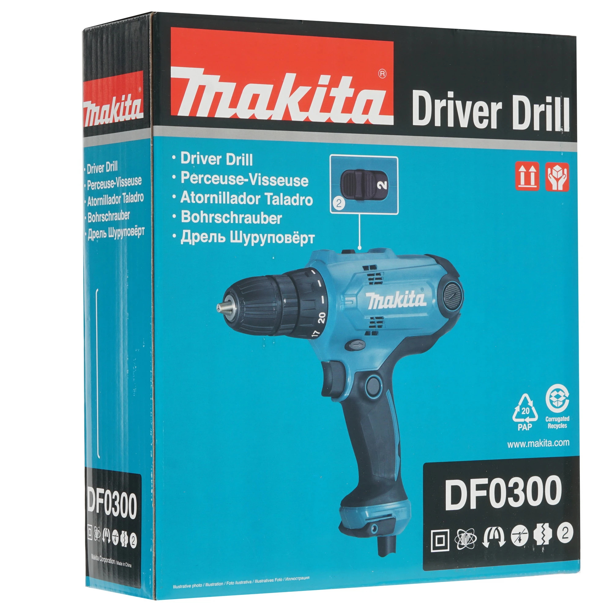 Шуруповерт электрический Makita DF0300+D-58833