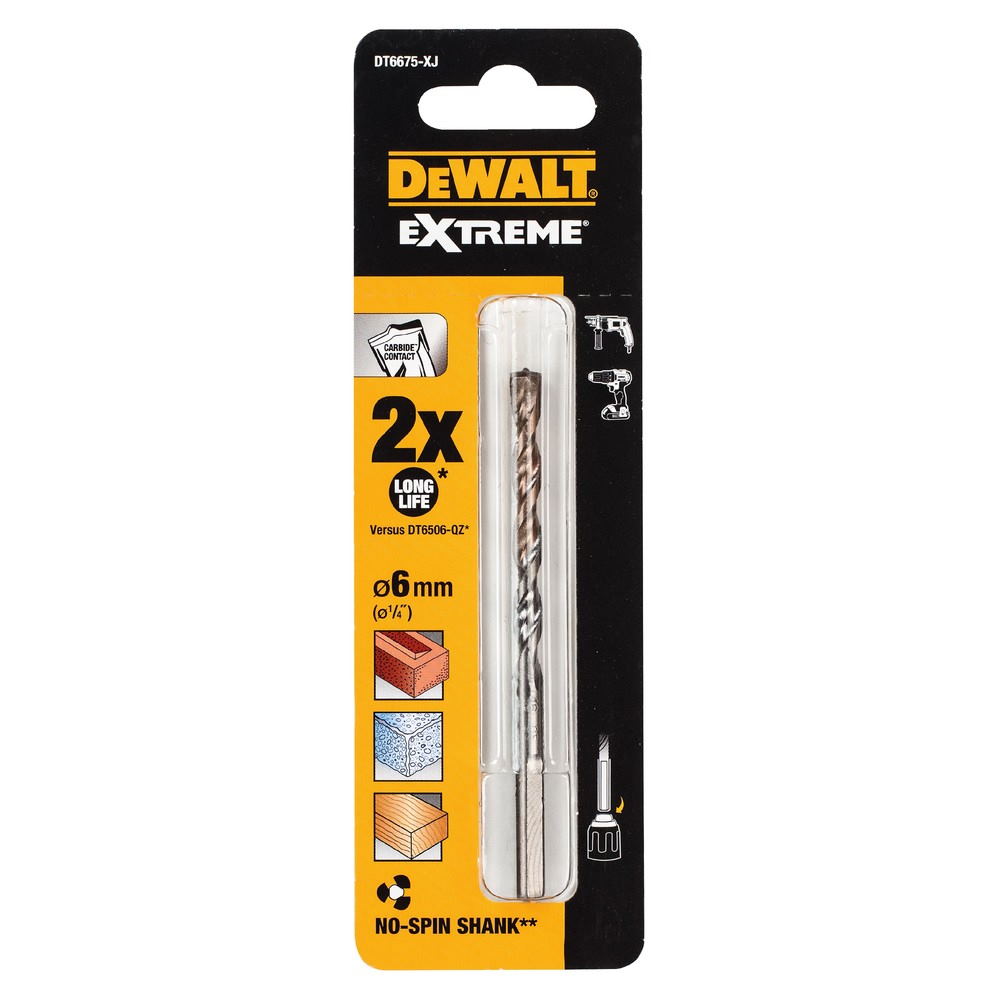 Сверло по камню DeWalt Экстрим/EXTREME 6x100мм DT6675