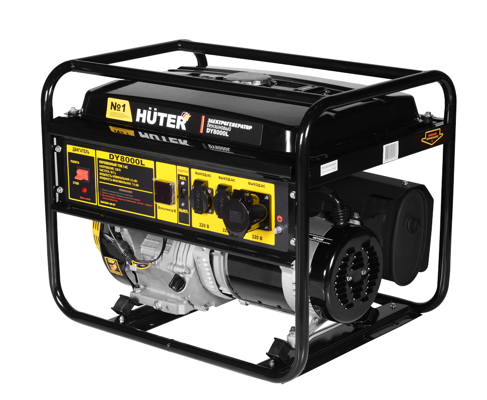 Портативный бензогенератор Huter DY8000L