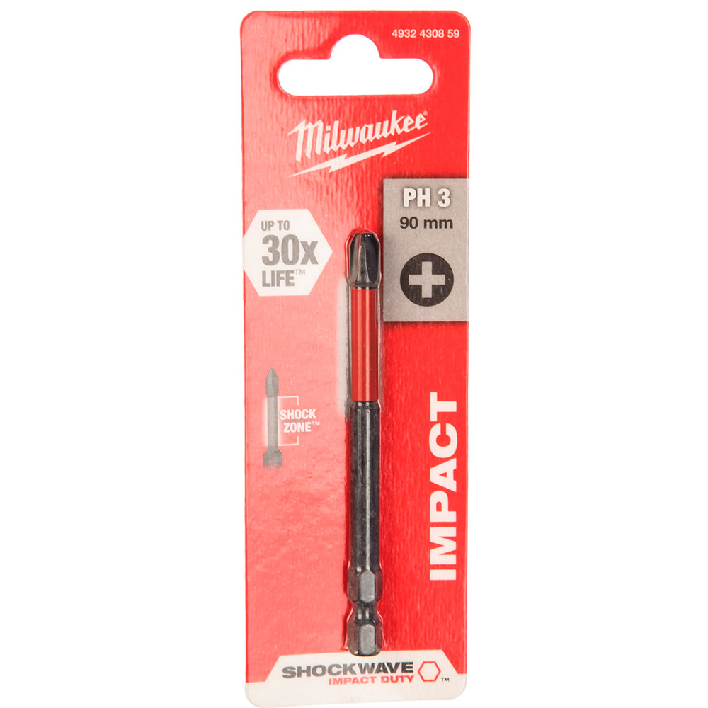 Бита Milwaukee SHOCKWAVE PH3х90 (859)