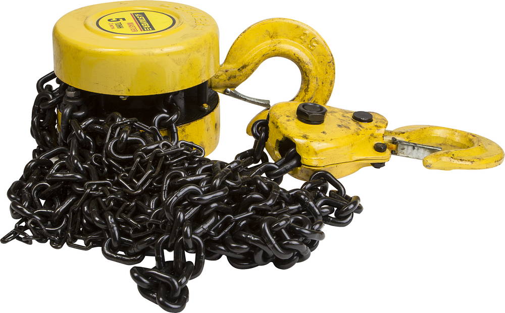 STAYER ProLift 5т х 2.5м, ручная шестеренная таль, Professional (4308-5)