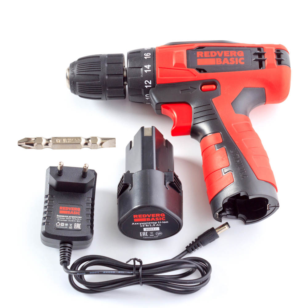 Шуруповерт аккумуляторный REDVERG Базовый/Basic SD12LE/1