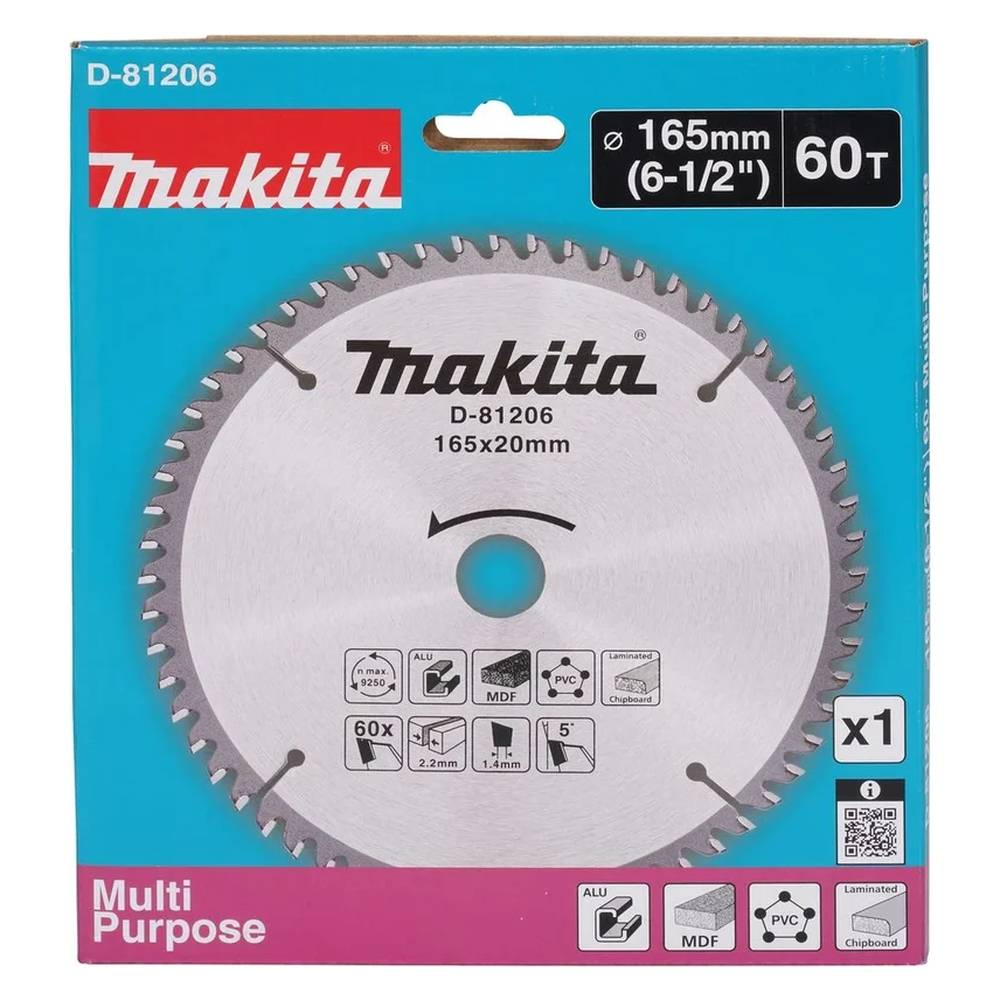 Диск пильный Makita универсальный 165x20x2.2/1.4x60T