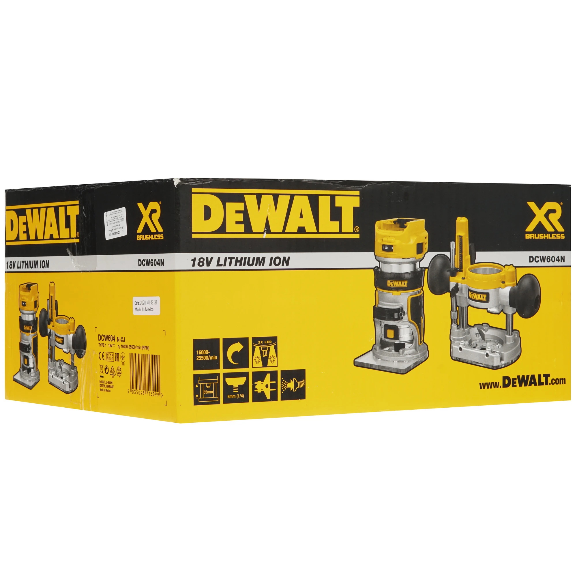 Фрезер аккумуляторный DeWalt DCW604N (без акк, без з/у)