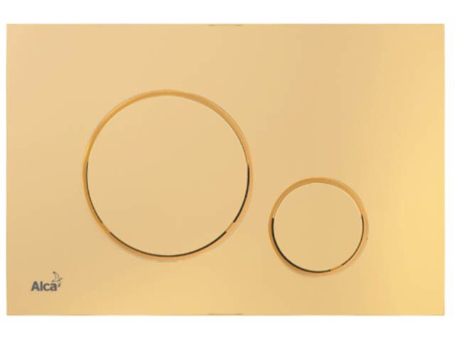 Кнопка управления для систем инсталляций (золотая), Alcaplast (M675)