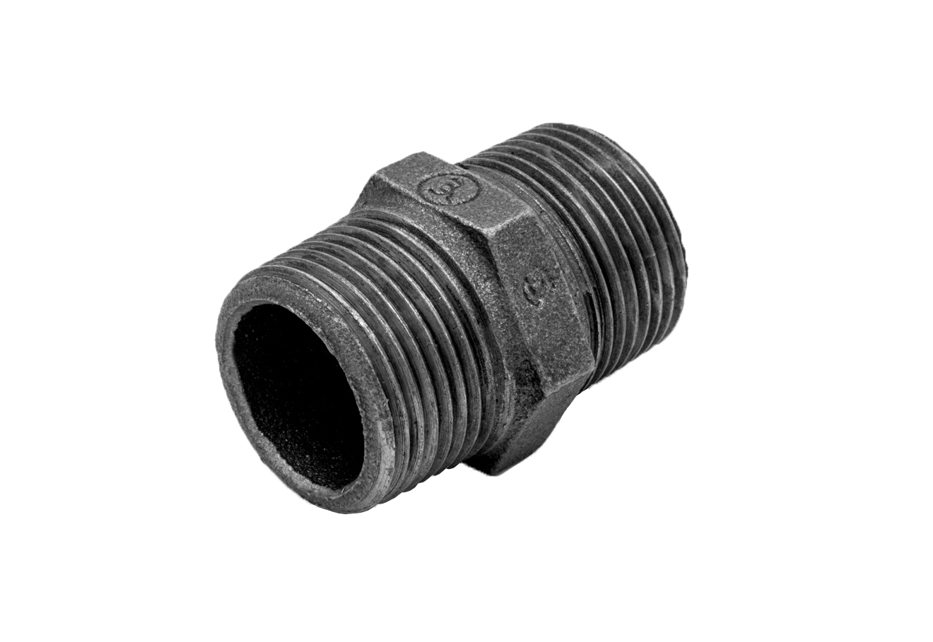 Ниппель 1" нар.-нар. чугун черн., AV Engineering