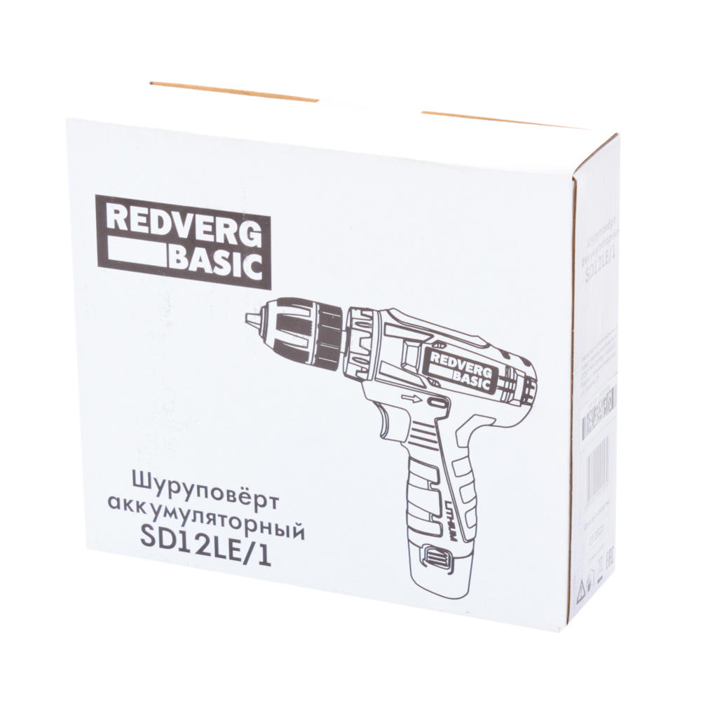 Шуруповерт аккумуляторный REDVERG Базовый/Basic SD12LE/1