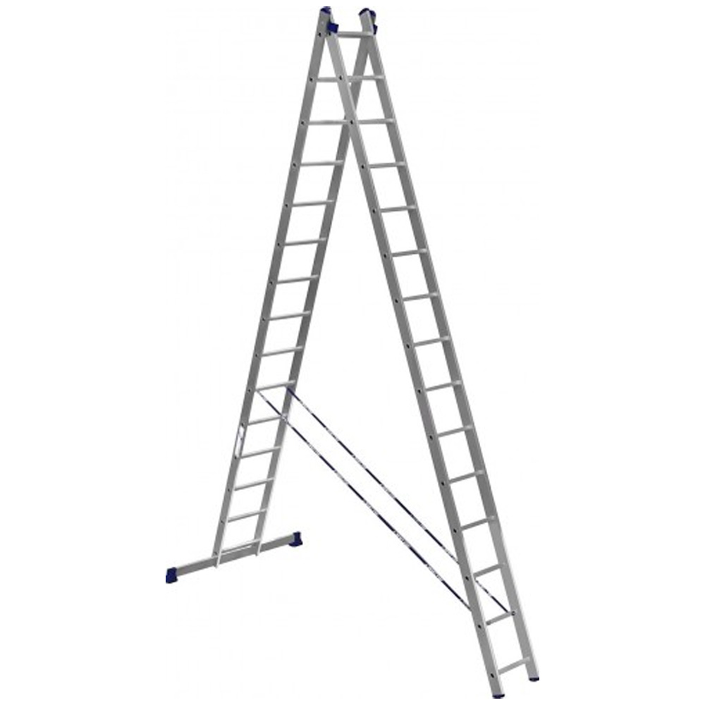Лестница Алюмет 2*15 алюминиевая