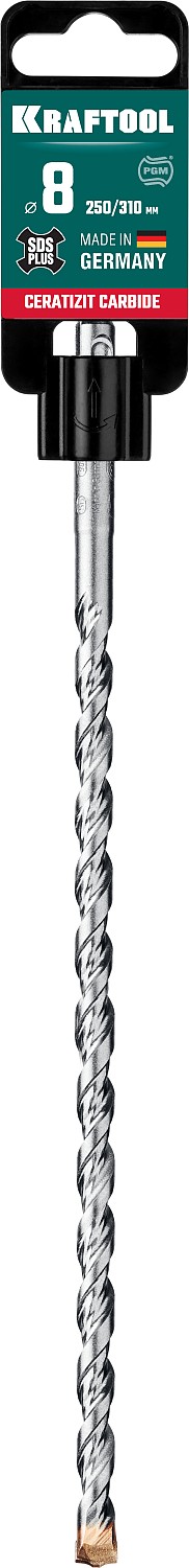 KRAFTOOL Ceratizit Carbide, 8 х 310 мм, SDS-plus бур (29320-310-08)