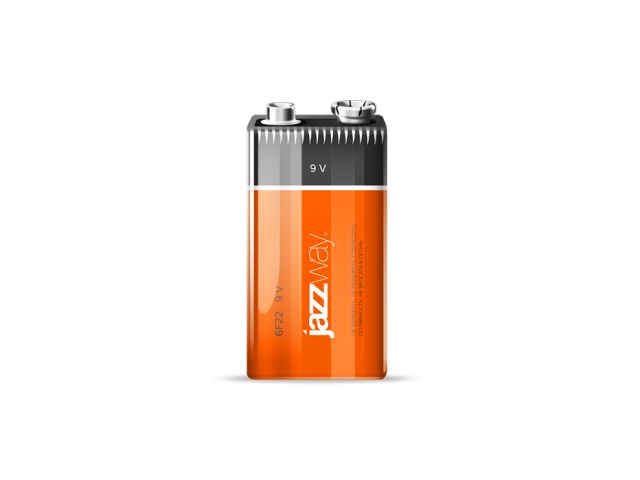 Батарейка солевая 9V 6F22 крона Jazzway