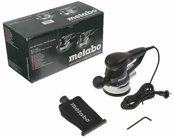 Машина плоско-шлифовальная эксцентриковая Metabo SXE 425 Турботек/TURBOTEC