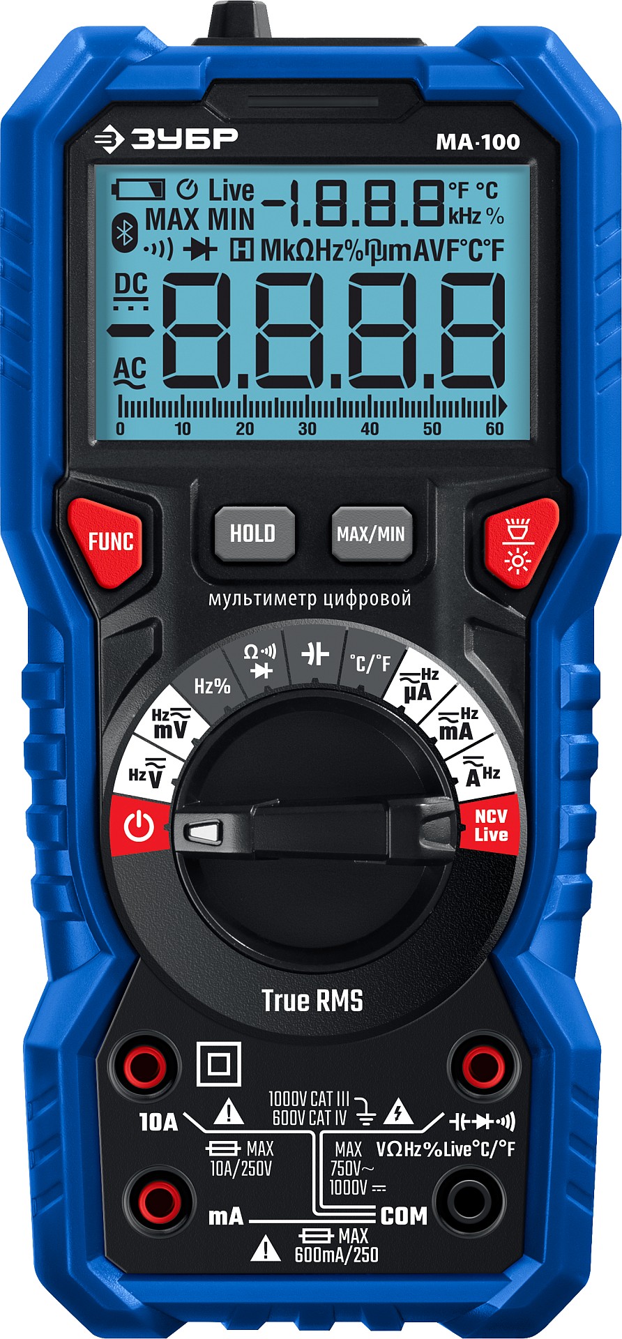 ЗУБР МА-100 цифровой мультиметр (59808)