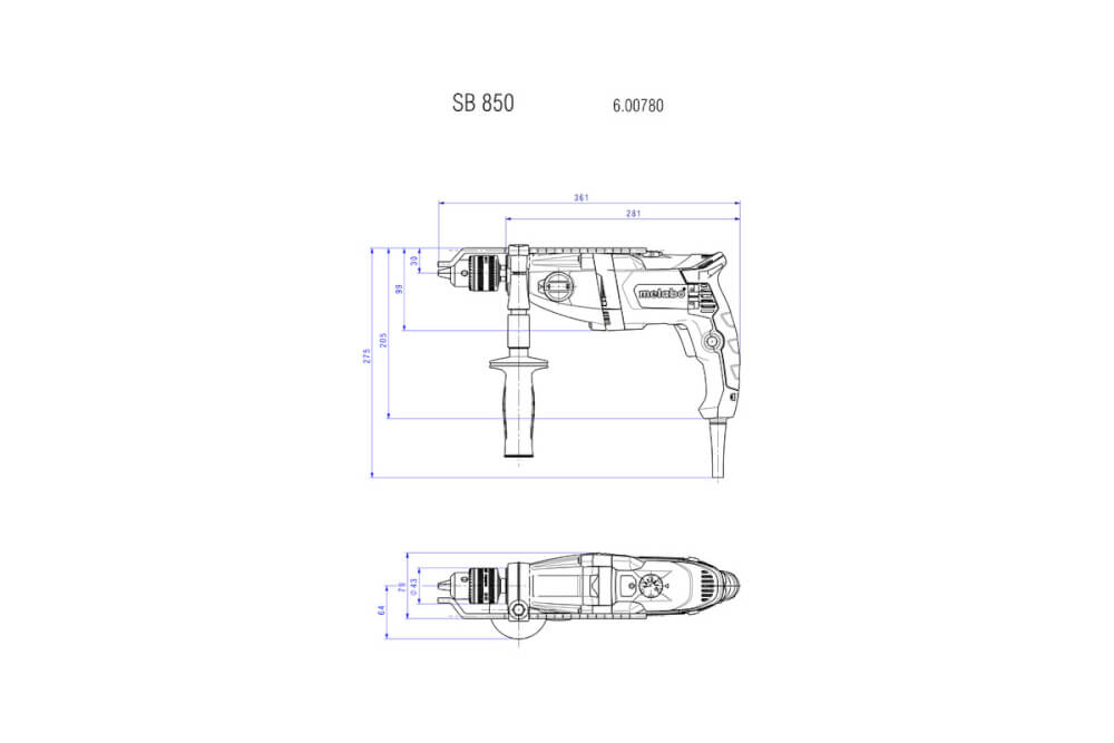 Дрель Metabo SBE 780-2