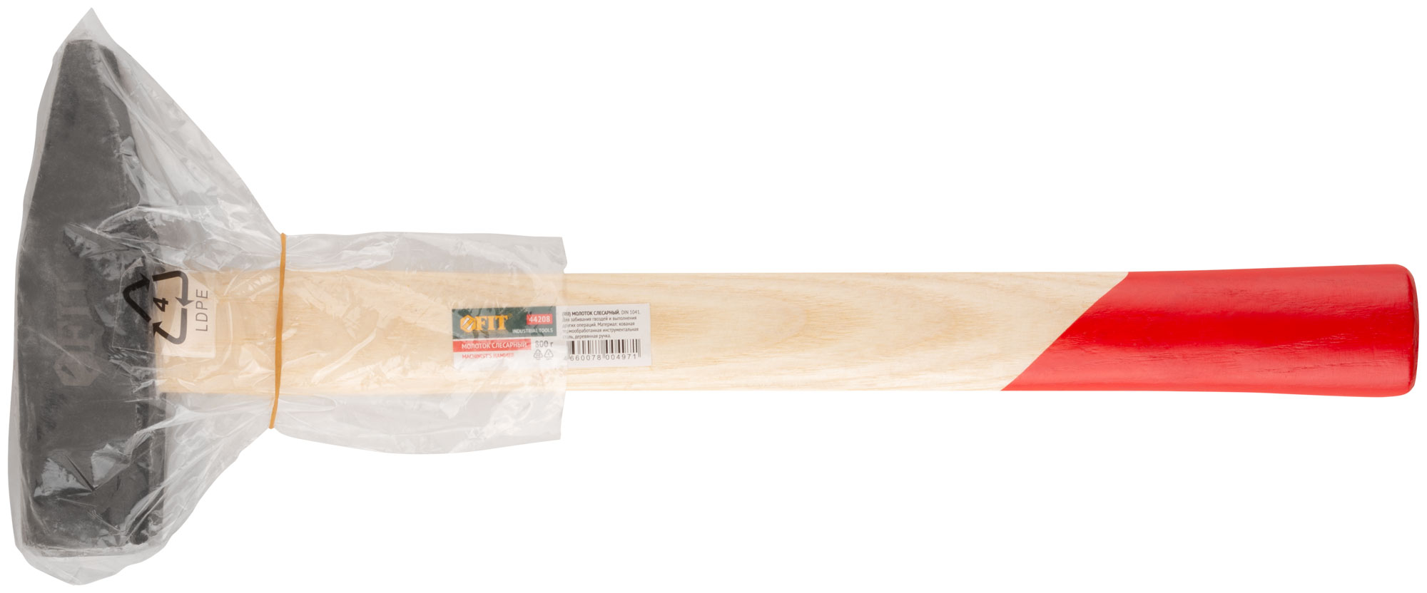 Молоток кованый, деревянная ручка  800 гр. FIT 44208