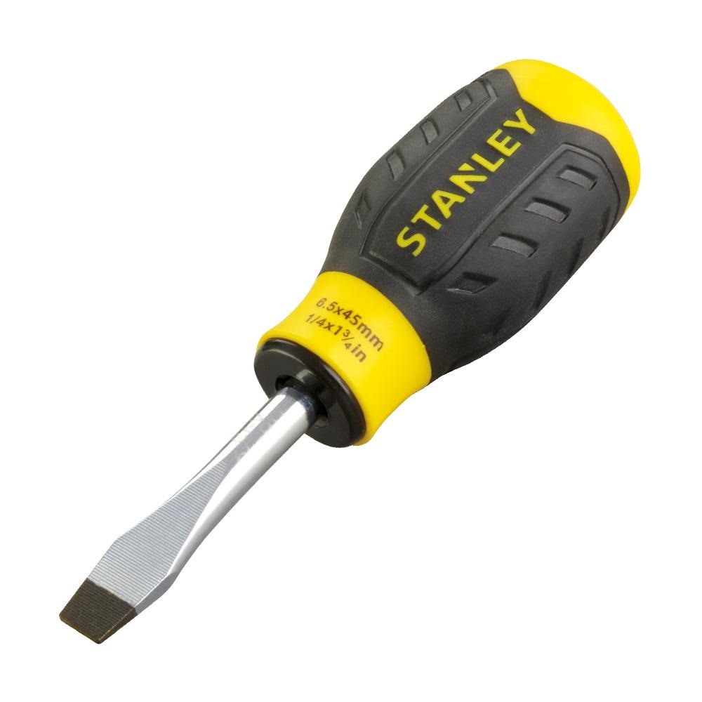 Отвертка шлицевая STANLEY мягкая рукоятка/Cushiongrip SL6.5х40мм 0-64-917