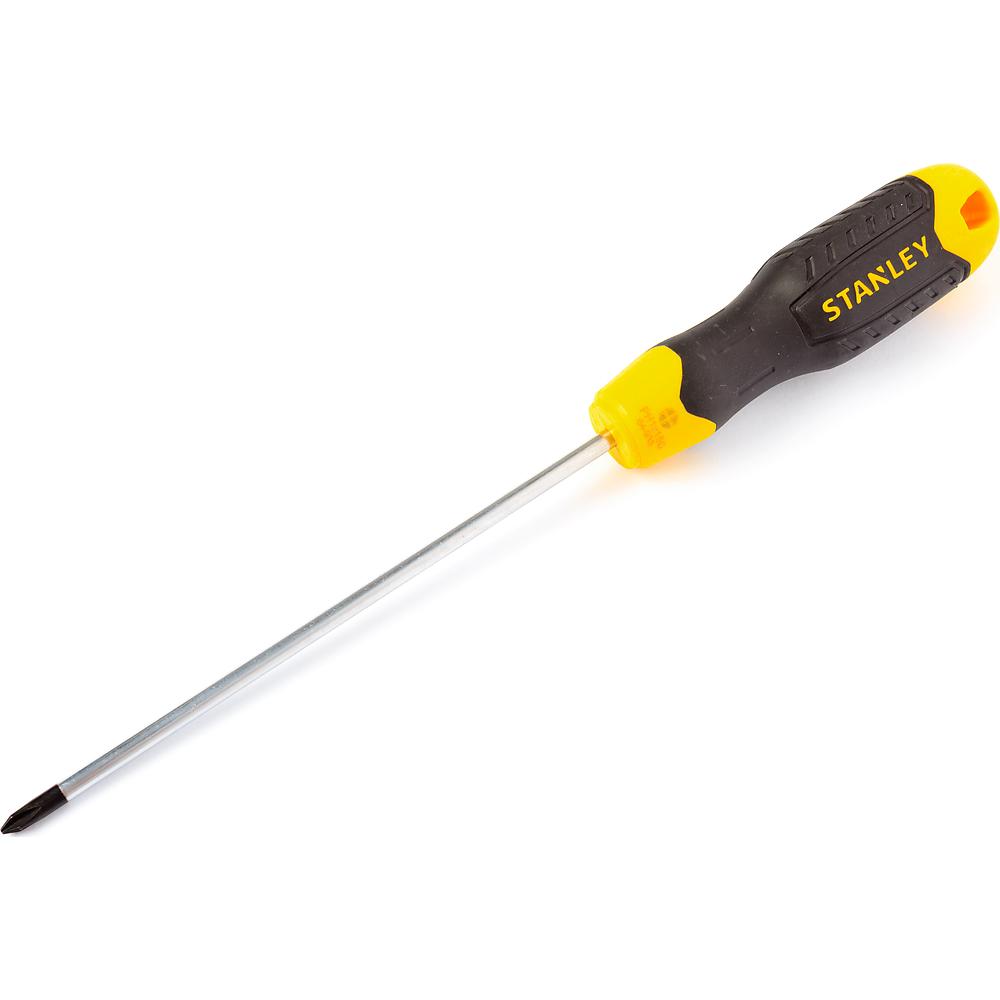 Отвертка крестовая STANLEY аммортизирующая рукоятка/Cushion Grip PH1х150мм 0-64-933