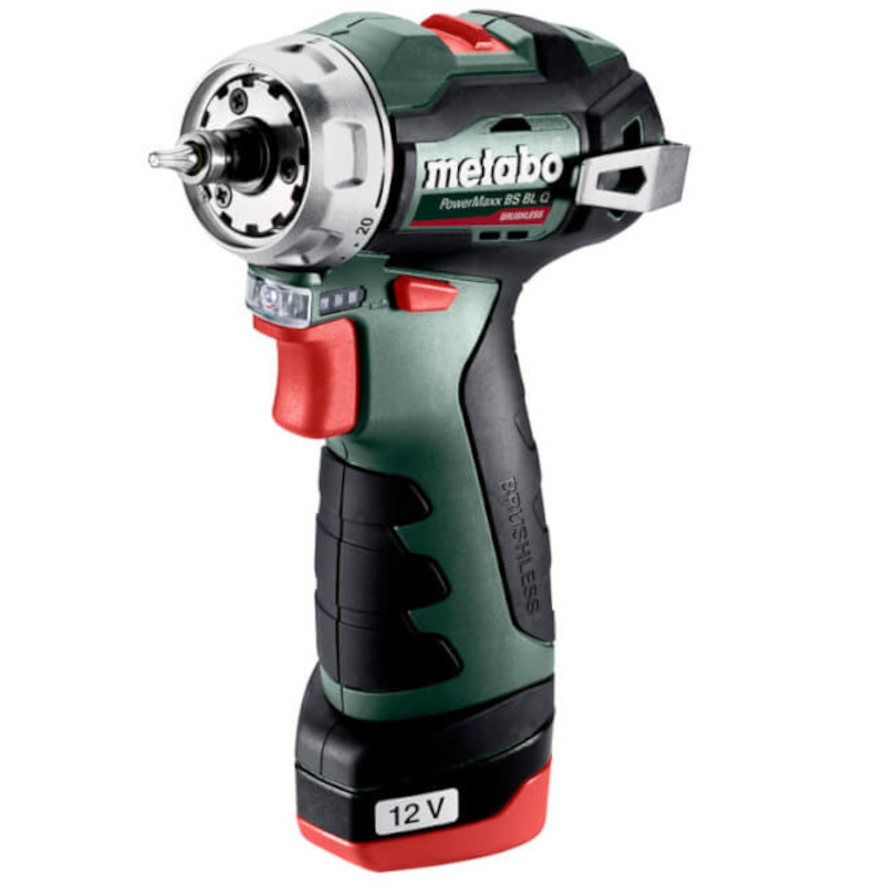 Шуруповерт аккумуляторный Metabo PowerMaxx BS BL Q без патрона + 2 АКБ