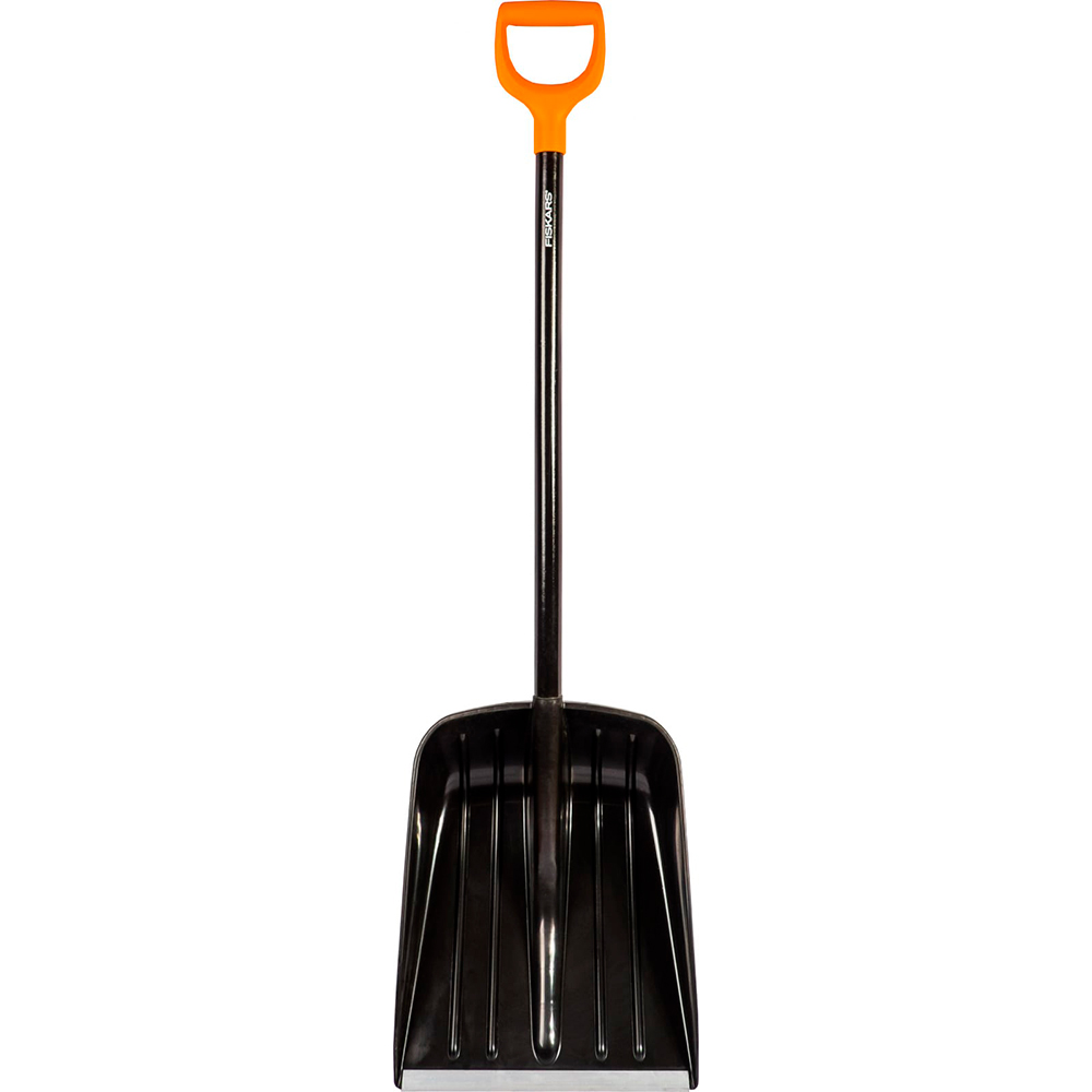 Лопата FISKARS для снега Solid (с алюминиевым черенком)