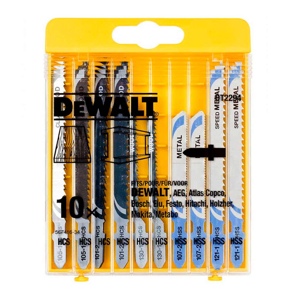 Набор пилок DeWalt 10шт DT2294