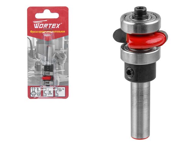 Фреза кромочная галтельная 22х6 мм WORTEX (0318093)