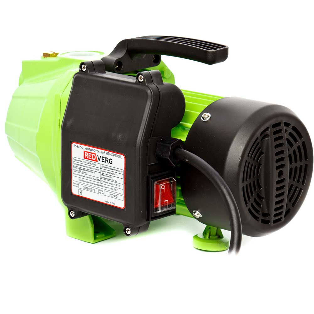 Насос центробежный самовсасывающий REDVERG RD-SP100L