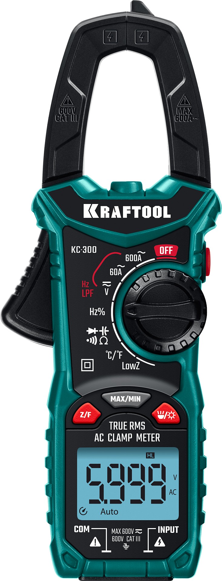 KRAFTOOL KC-300 Цифровые токовые клещи (59832)