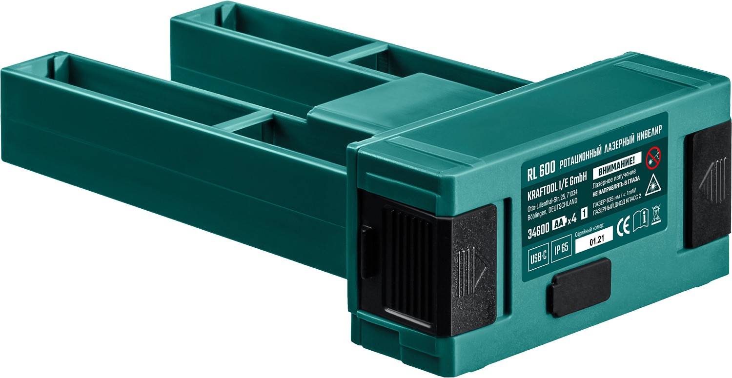 KRAFTOOL RL600, 600 м, ротационный лазерный нивелир (34600)