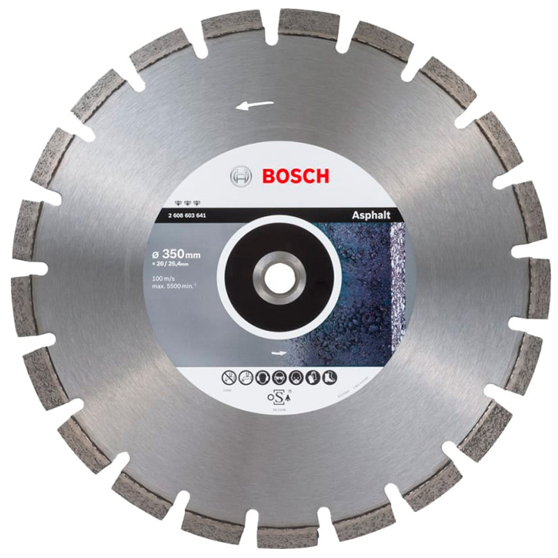 Круг алмазный Bosch Ф350х25,4/30 Bf Asphalt (641)