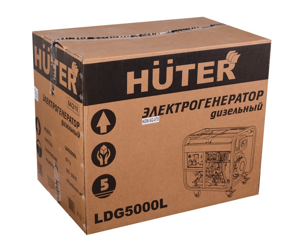 Генератор дизельный Huter LDG 5000LX