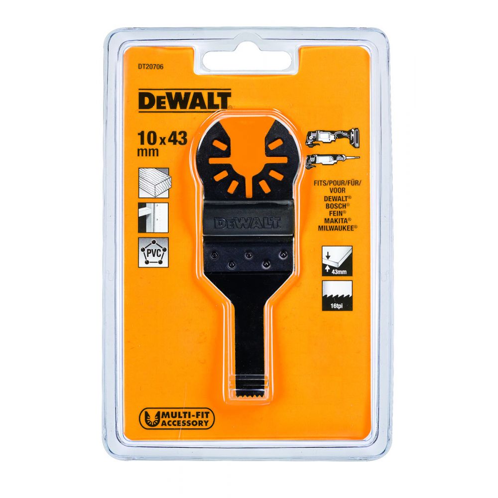 Насадка для МФИ DeWalt погружное 43х10мм DT20706