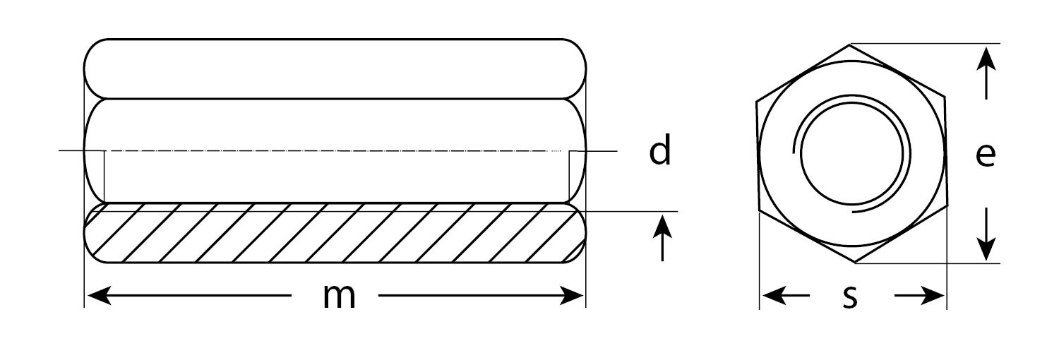 ЗУБР DIN 6334, M20, цинк, 5 кг, переходная гайка (303750-20)