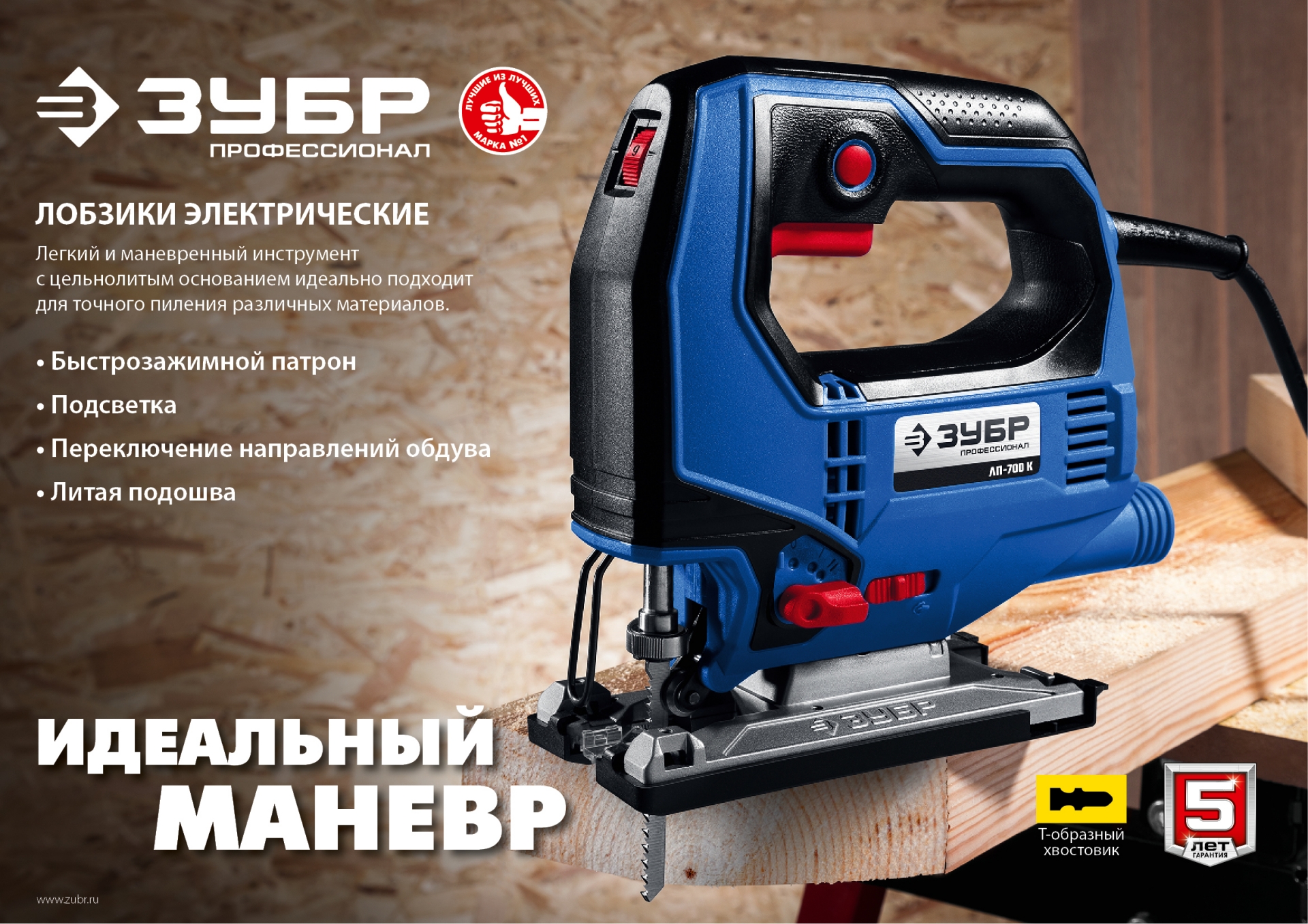 ЗУБР 700 Вт, 90 мм, электрический лобзик, кейс, Профессионал (ЛП-700 К)